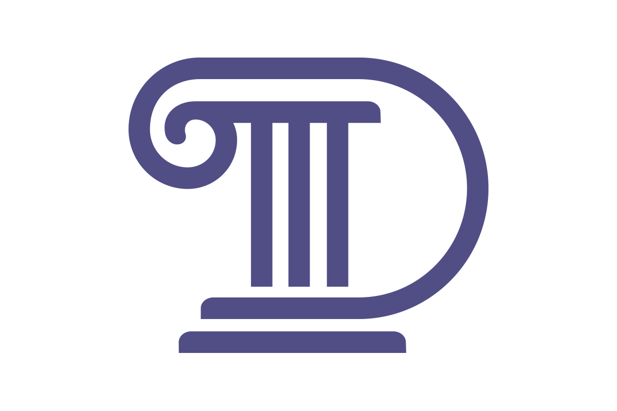 Large purple D logo 